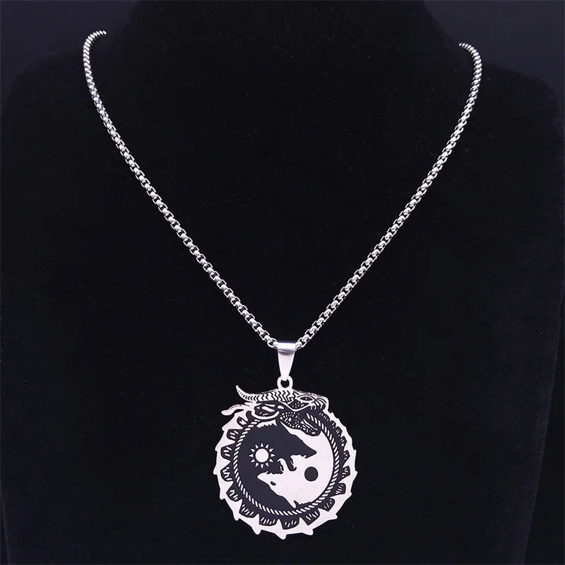 Dragon Stainless Steel Pendant Necklace