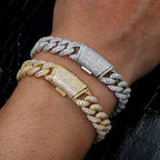 Iced Out Cuban Bracelet Stainless Steel 11MM