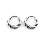 Gothic Punk Barbed Wire Spike Hoop Earrings Stainless Steel Huggie Hoops Street Ear Jewelry Emo Alt Teens Men Piercing
