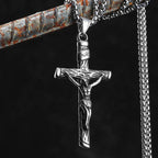 INRI Jesus Cross Pendant — Stainless Steel