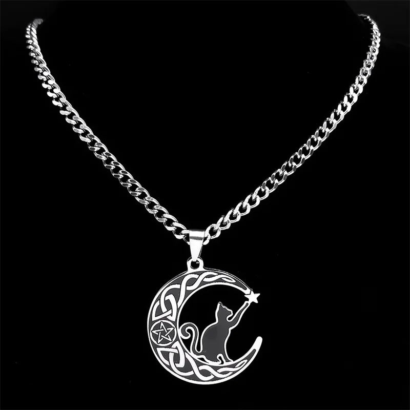 Gothic Celtic Knot Pendant Necklace — Stainless Steel