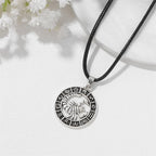12 Horoscope Pendant Necklace For Women Men Silver Color Aries Leo 12 Constellations Zodiac Sign Necklaces Choker