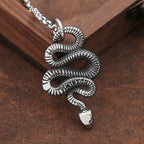 Snake Stainless Steel Pendant Necklace