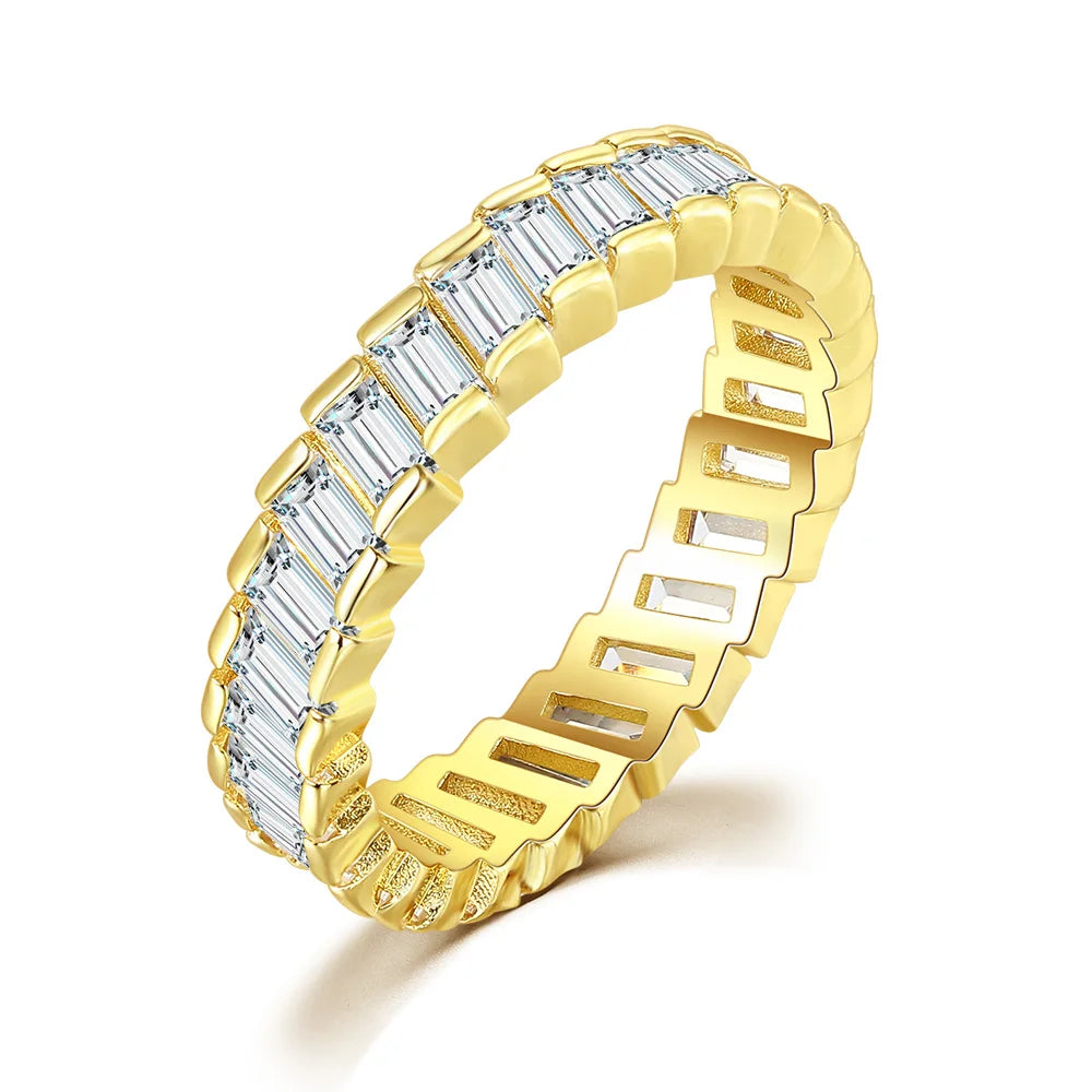Iced Out Cuban Tennis Ring — Stainless