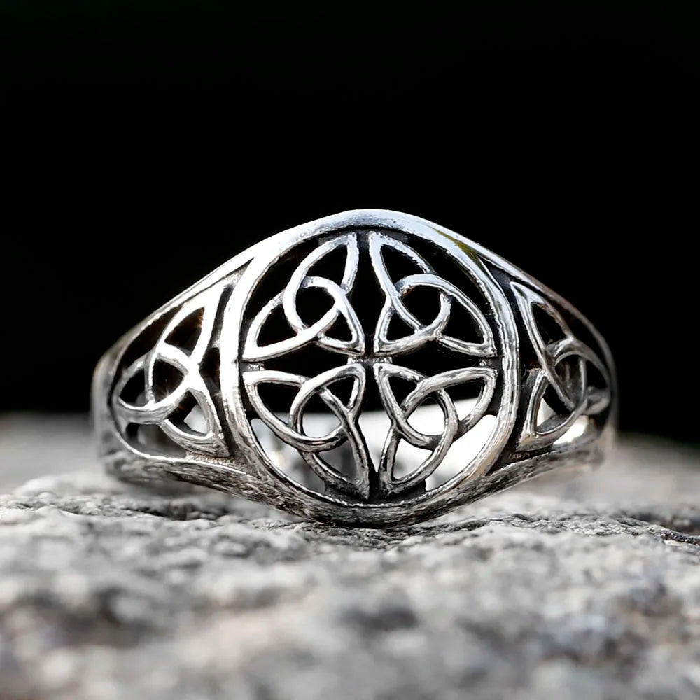 Viking Odin Trinity Celtic Knot Ring — Stainless Steel