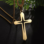 Orthodox Cross Stainless Steel Pendant Necklace
