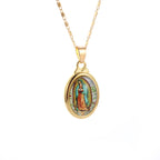 Our Lady of Guadalupe Medal Pendant Stainless Steel Virgin Mary Necklace Women\\'s Prayer Jewelry Catholic Gift