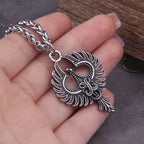 316L Stainless Steel Charm Phoenix Pendant China Mythological Bir Animal Pendant High-quality Jewelry with wooden box