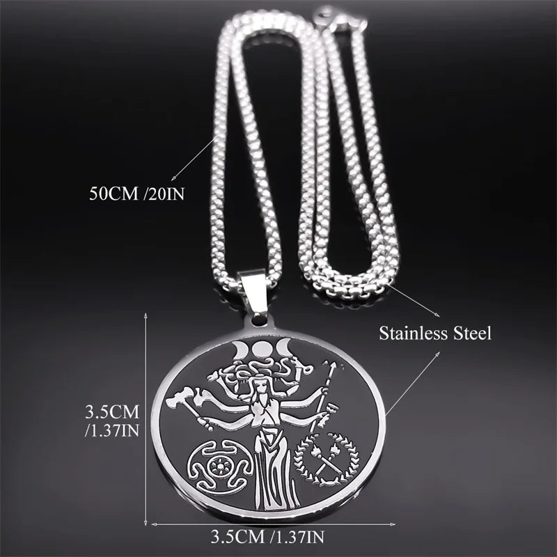 Witchcraft Stainless Steel Pendant Necklace