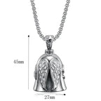 Angel Wings Moto Bell Steel Pendant Motorcycle