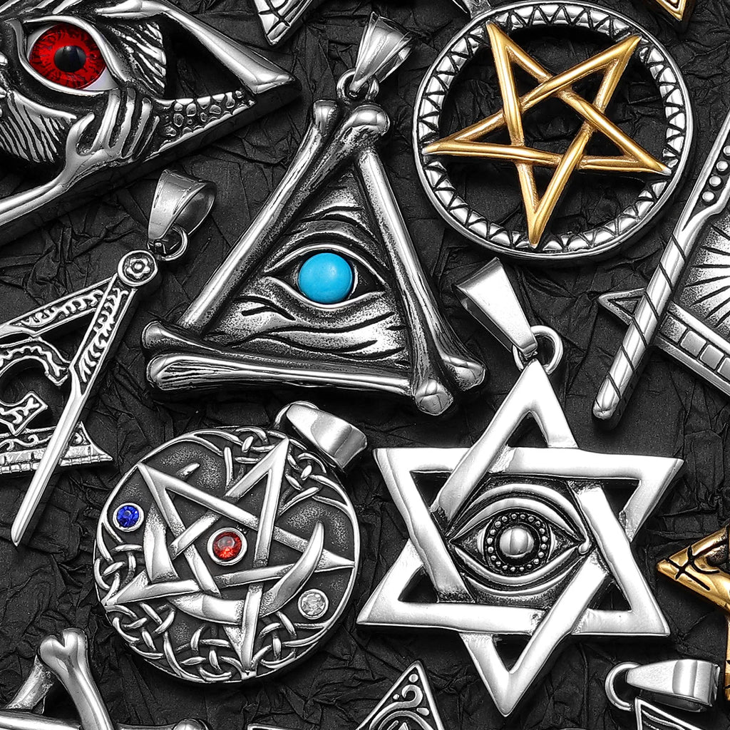 Star of David Pendant — Stainless Steel