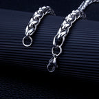 2-8mm (40-80cm) Full Size Stainless Steel Dragon Chain Necklace Fashion Punk Twist Chains Jewelry Gift for Men Women