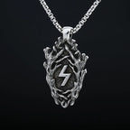 Good Polished 2024 New Vintage Stainless Steel Viking Branch Rune Pendant Necklace For Man Women Amult Jewelry Party Gift