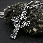 Celtic Cross Steel Pendant Retro Nordic Knot Punk