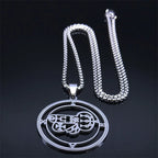 Gothic Pendant Silver Necklace — Stainless Steel