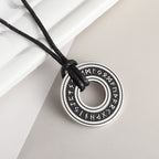 Vintage Scandinavian Pendant Necklace Stainless Steel Nordic Compass Valknut Rune Jewelry Men Women Fine Jewelry