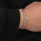 Heavy Duty Rope Chain Bracelet — Stainless Steel