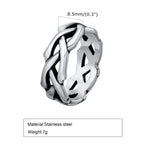 Crown Thorn Branch Ring — Stainless Steel