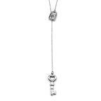 Heart Lock Pendant Necklace — Silver