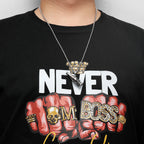 Skull Bottle Opener Pendant Necklace — Stainless