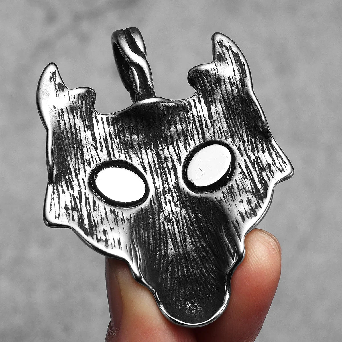 Viking Wolf Pendant Necklace — Stainless Steel