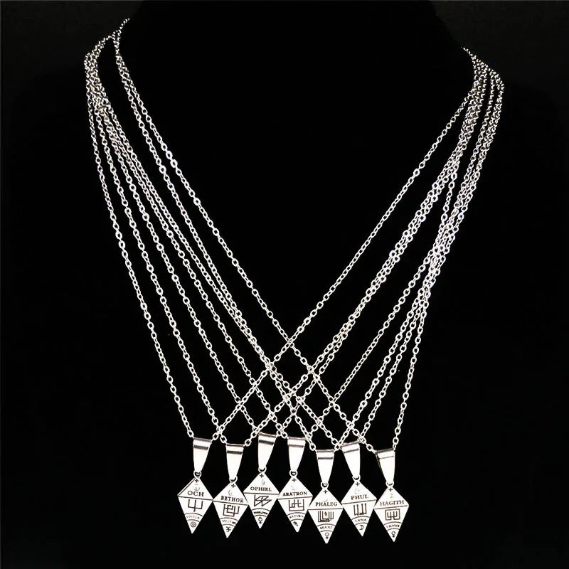 Goetia Pendant Necklace Set — Stainless Steel