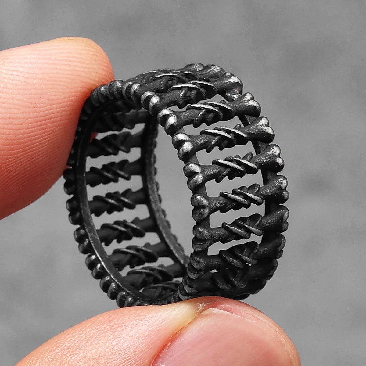 Gothic Bone Ring — Stainless Steel