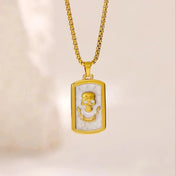Skull Pendant Necklace — Gold Stainless Steel
