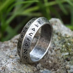 Vintage Viking Rune Ring Stainless Steel Nordic Amulet Unisex Biker Street Fashion Jewelry Daily Wear Party Gift Accessories