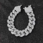Iced Out Cuban Necklace Stainless Steel 18MM