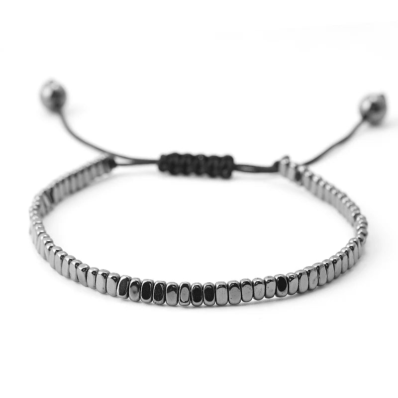 Hematite Arrow Shape Stone Beads Bracelets Weight Bangle for Women Men Fashion Health Care Unisex Jewelry