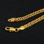 24K Gold Boss Necklace 4mm 60cm