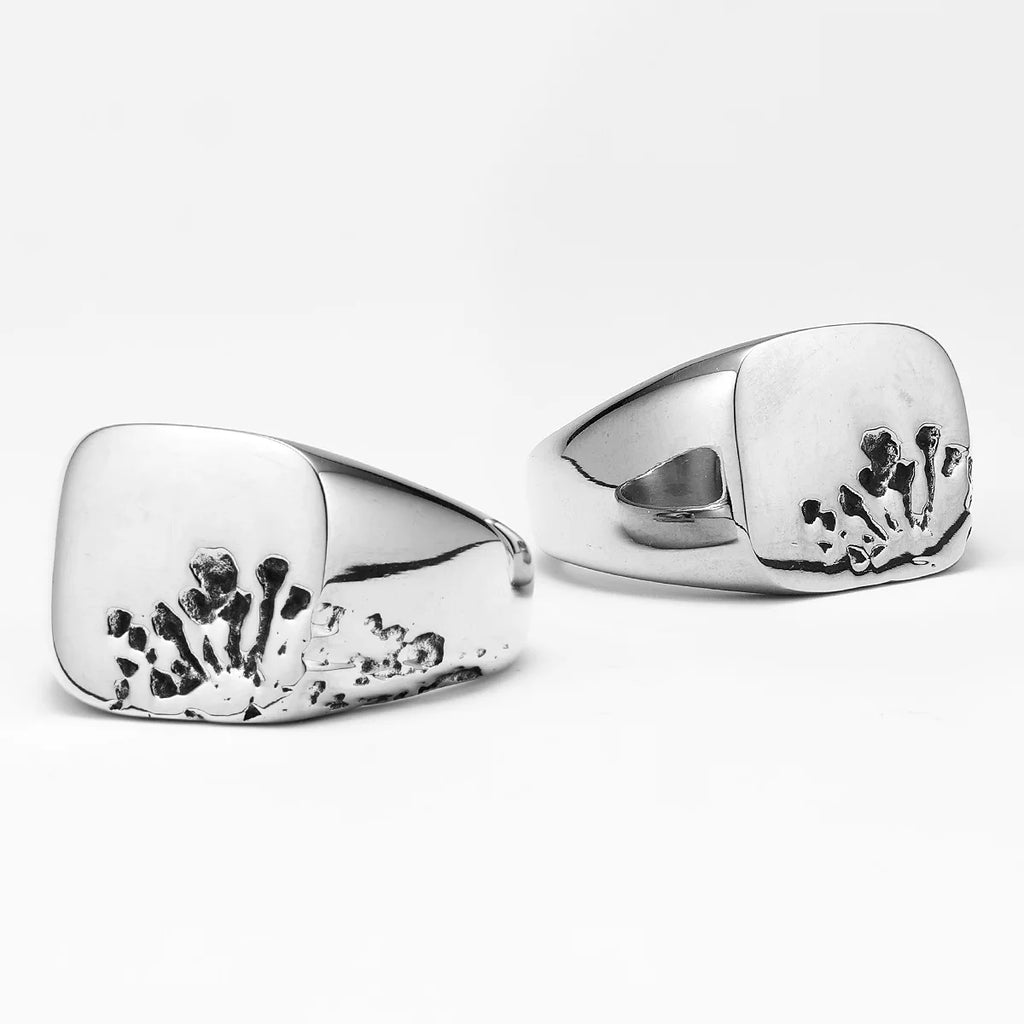 Stainless Steel Statement Ring Retro Burst