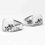 Stainless Steel Statement Ring Retro Burst