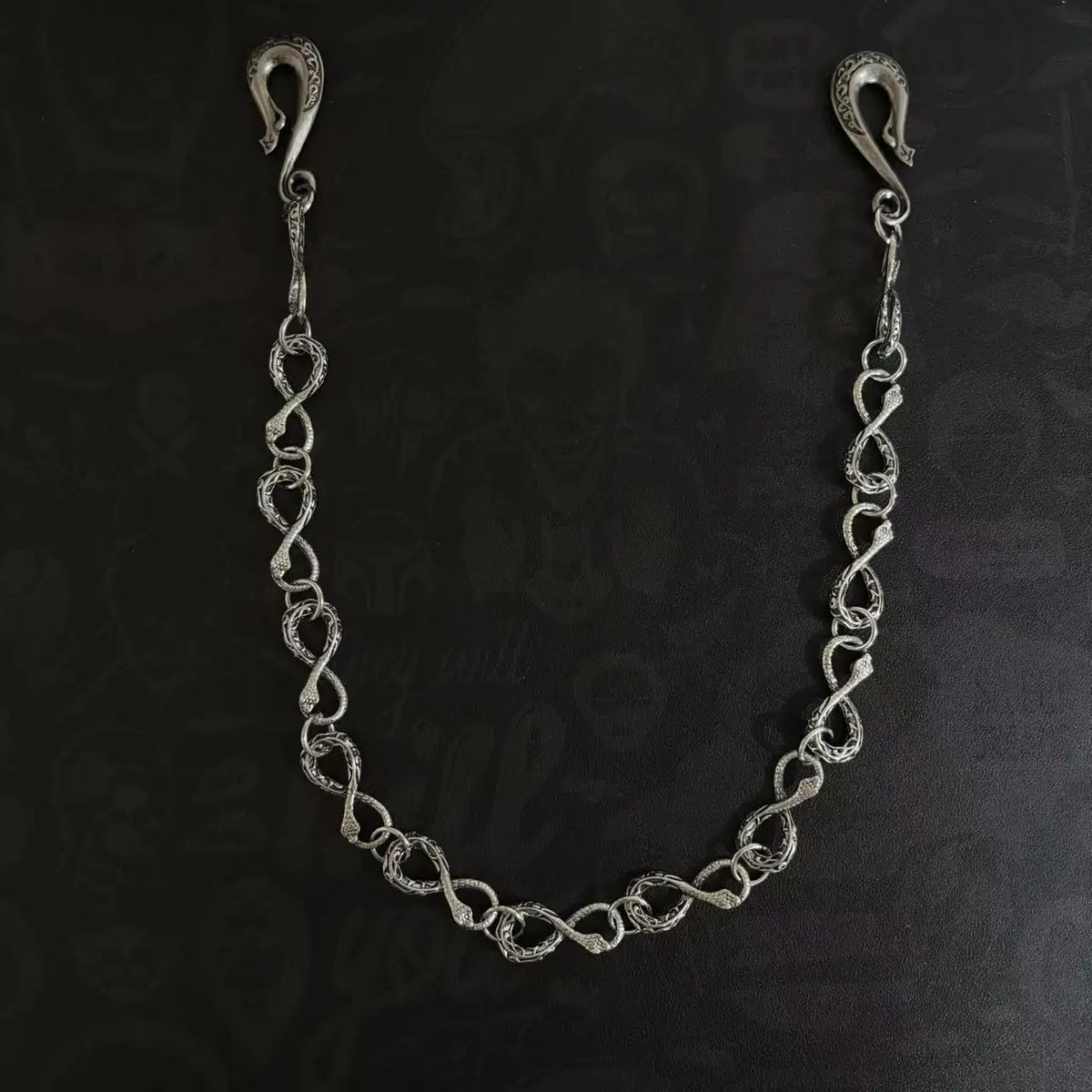 Gothic Infinity 8-Shaped Snake Pants Chain — Waist Bag Pendant