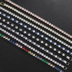2026 New Hiphop Tennis Bracelets for Men Women Luxury Iced Out 4mm Zircon Crystal Gold Color Hand Chain Hippie Jewelry Gift