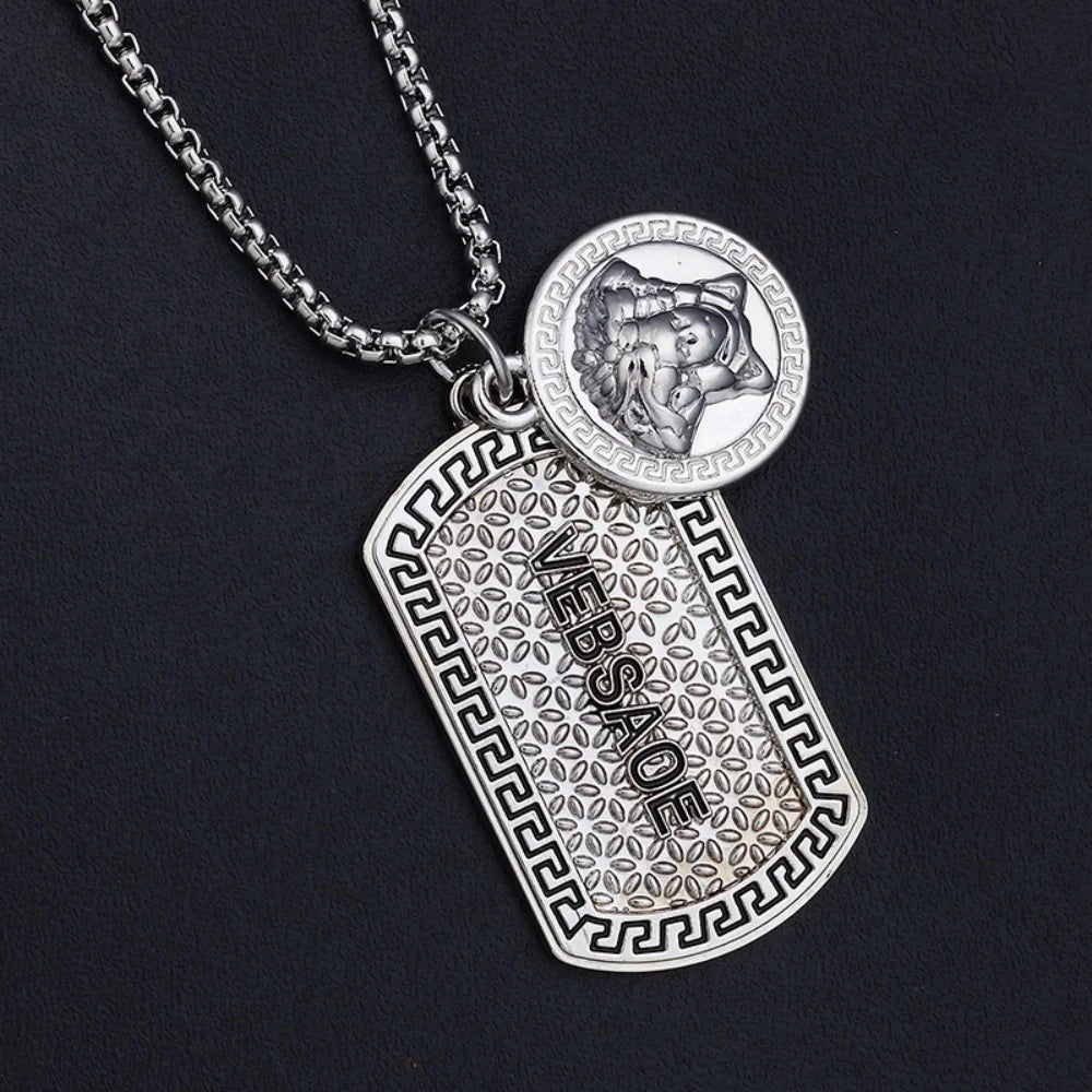 Fashion Charm Buddha's-hand Sweater Chain Jewelry For Men Women Gifts Double Blade Necklace Magic eye Pendant
