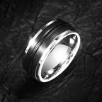 Rings For Men 9mm Original Male Classics Black Lassa Craft Comfort Fillet Party Engagement Gift Jewelry,Engraving