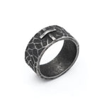 Cross Ring — 316L Stainless Steel