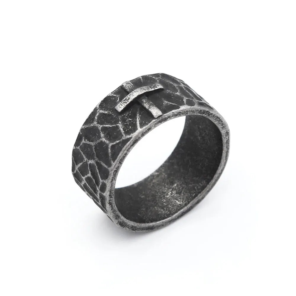 Cross Ring — 316L Stainless Steel