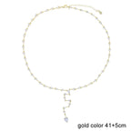 2025 Luxury Round Water Drop Stone Pendant Tennis Chain Jewelry 5A Cubic Zirconia Bling Long Y Lariat Sexy Women Choker