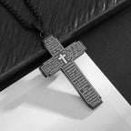 Inverted Cross Stainless Steel Pendant Necklace