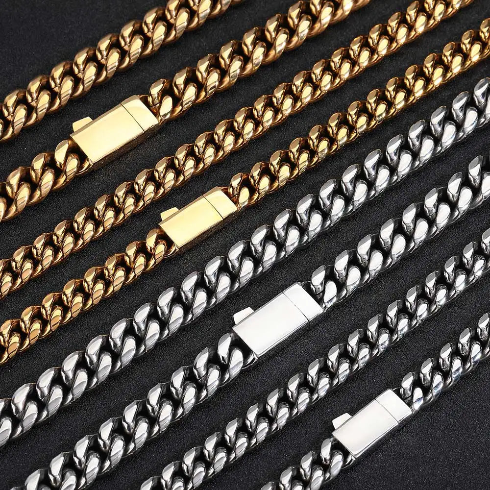 Stainless Steel Cuban Bracelet Miami Statement