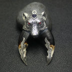 Punk Fashion Brave Men Wolf Gog Teeth Spike Pendant Necklace Women Men Lucky Jewelry Classic Fang Tooth Amulet Pendant Necklace