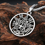 Steel Pendant Vintage Punk Witchcraft Pentagram