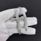 Iced Out Sword Bracelet Gold 18K