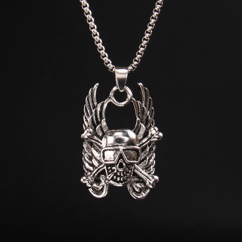 Skull Steel Pendant European American Individuality