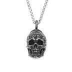 Gothic Skull Steel Pendant Vintage Dark Punk