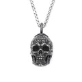 Gothic Dark Skull Stainless Steel Pendant Necklace