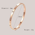 Iced Crystal Cuff Bangle Bracelet — Steel